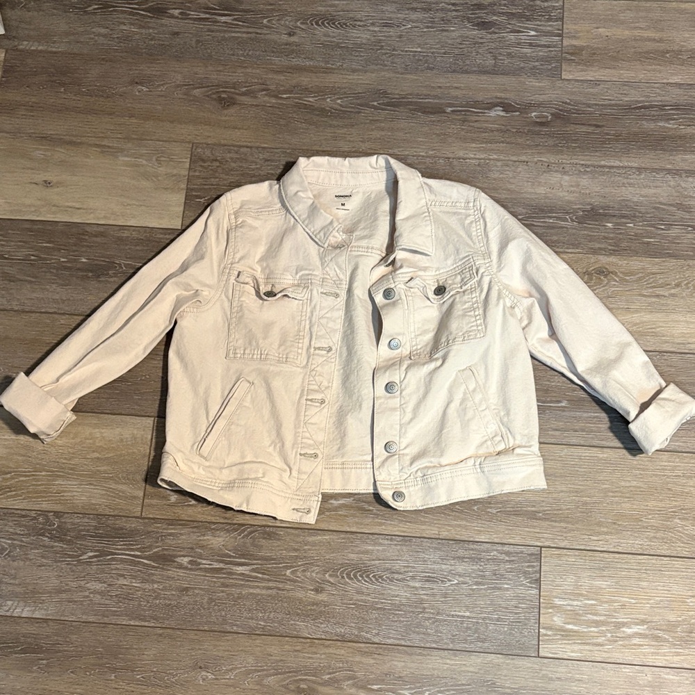 Cream Denim Jacket EUC